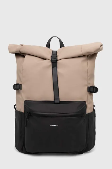 Sandqvist backpack Ruben 2.0 beige color SQA2187