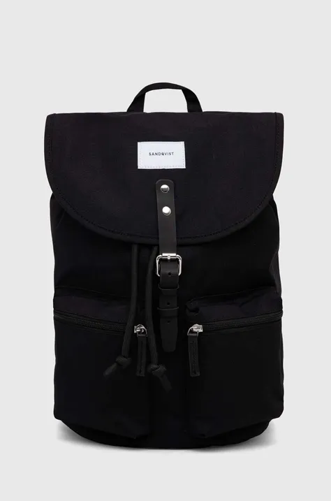 Sandqvist backpack Roald black color SQA2289