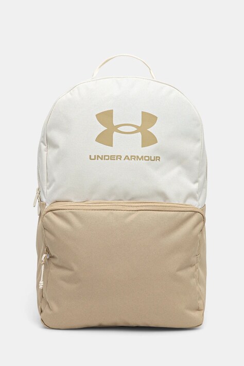 Under Armour plecak kolor beżowy duży z nadrukiem 1378415