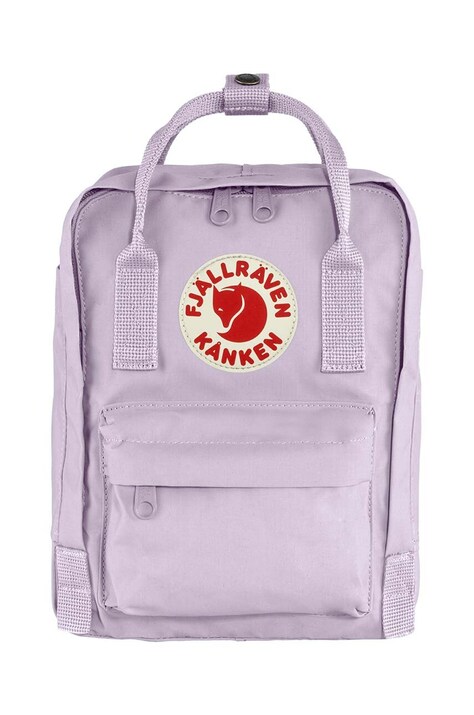 Детский рюкзак Fjallraven Kanken Mini цвет фиолетовый маленький с аппликацией