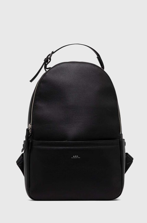 A.P.C. rucsac culoarea negru, mare, uni