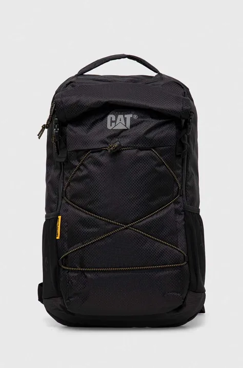 Рюкзак Caterpillar колір чорний великий з принтом