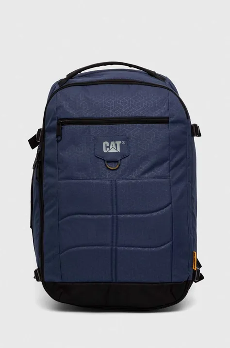 Caterpillar plecak Bobby Cabin kolor niebieski duży z nadrukiem