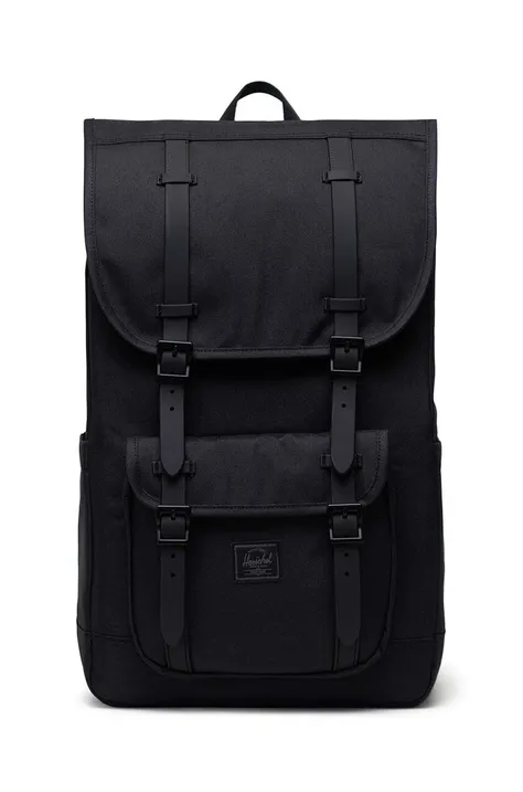 Herschel hátizsák 11390-05881-OS Little America Backpack fekete, nagy, sima