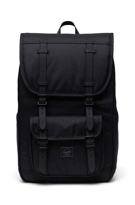 Batoh Herschel Little America™ Mid černá barva, velký, hladký