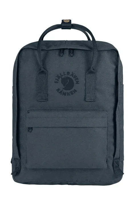 Fjallraven plecak Re-Kanken kolor granatowy duży gładki F23548