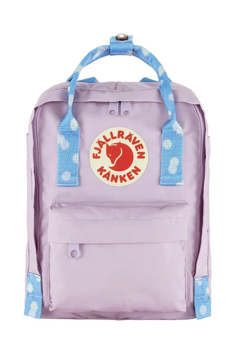 Batoh Fjallraven fialová barva, malý, s aplikací