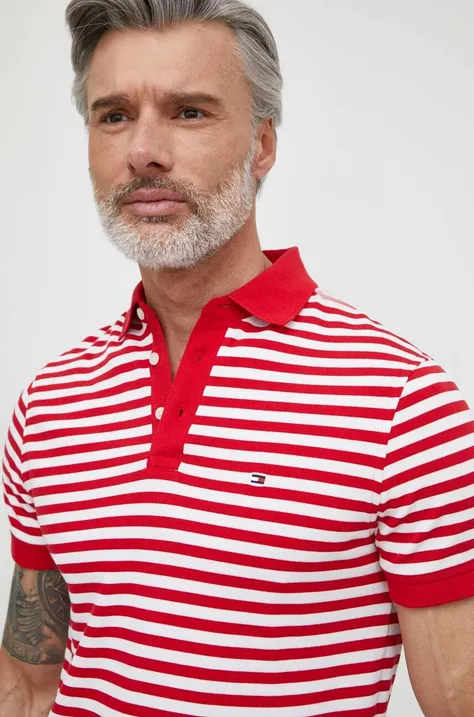 Polo majica Tommy Hilfiger za muškarce, s uzorkom