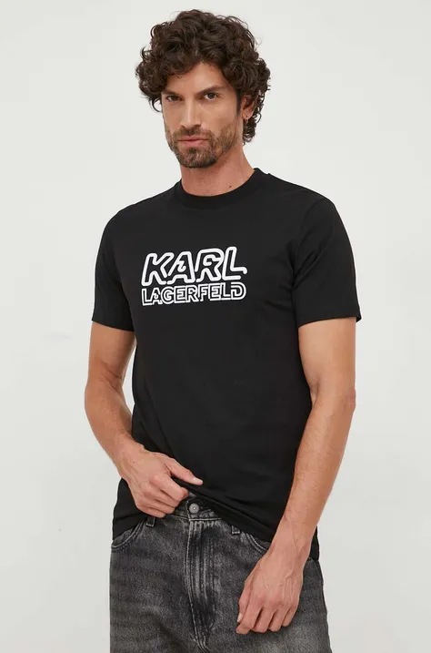 Πόλο Karl Lagerfeld χρώμα: μαύρο