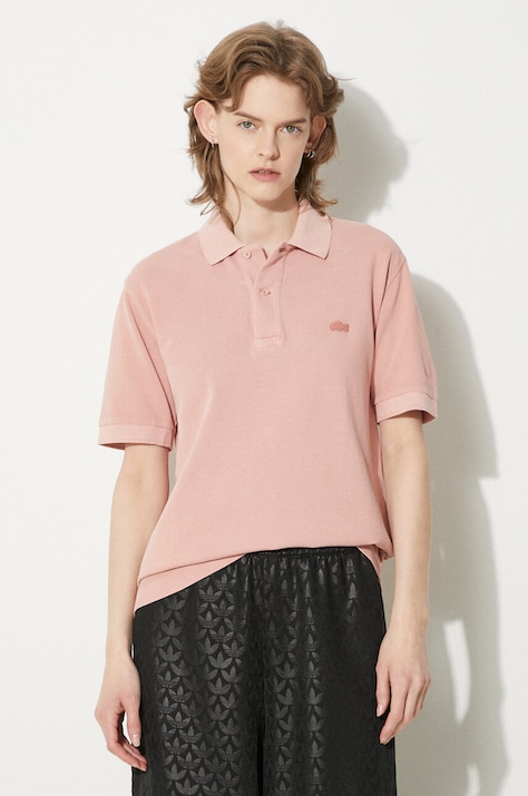 Lacoste Pamučna polo majica Lacoste boja: siva, bez uzorka, PH3450 S0I