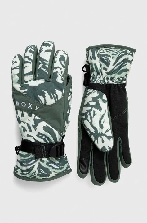 Γάντια Roxy Jetty χρώμα: πράσινο