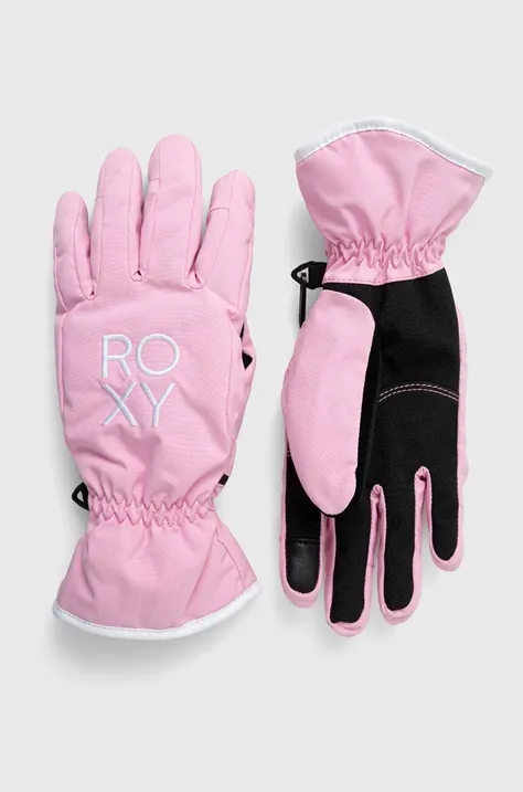 Γάντια Roxy Freshfield χρώμα: ροζ