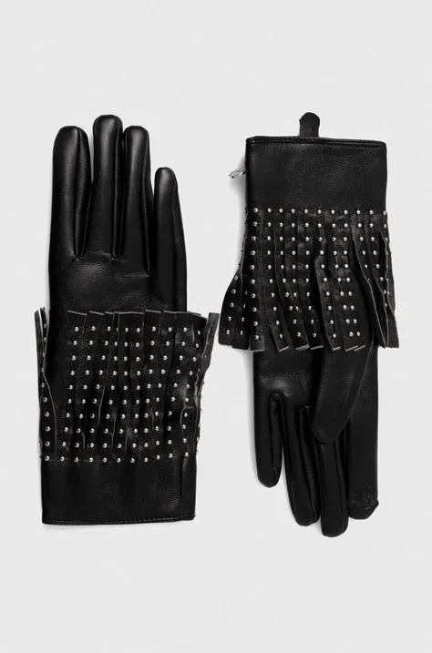 Γάντια Liu Jo χρώμα: μαύρο
