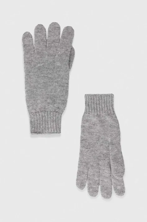 Перчатки с примесью шерсти Max Mara Leisure цвет серый