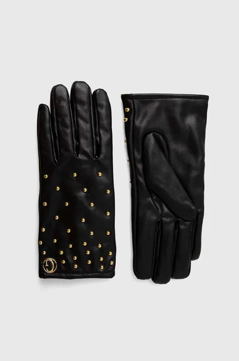 Γάντια Guess χρώμα: μαύρο