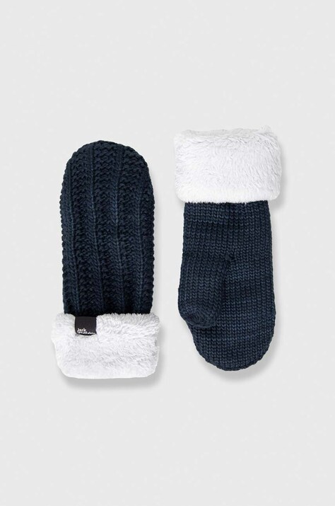 Jack Wolfskin manusi Highloft femei, culoarea albastru marin, 1908002