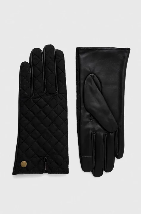 Barbour rękawiczki damskie kolor czarny