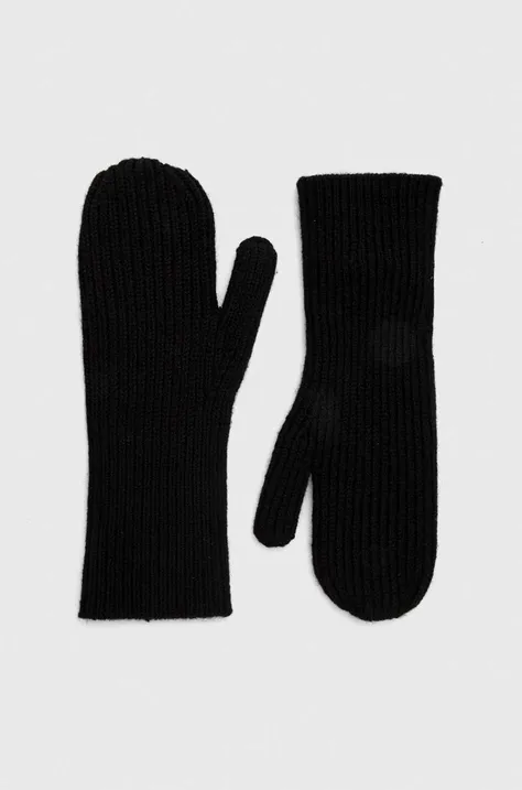 Μάλλινα γάντια By Malene Birger χρώμα: μαύρο