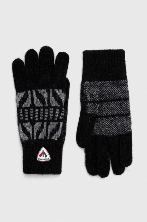 Γάντια από μείγμα μαλλιού Rossignol χρώμα: μαύρο