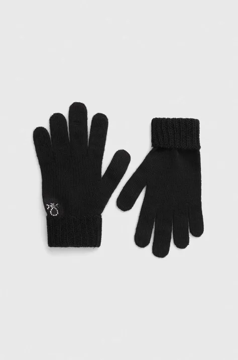 Otroške rokavice United Colors of Benetton črna barva