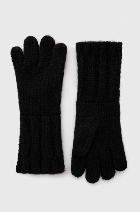 Otroške rokavice Pepe Jeans črna barva