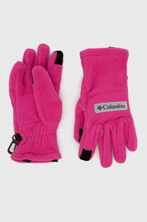 Detské rukavice Columbia Youth Fast Trek II Glove fialová farba