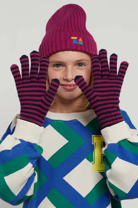 Bobo Choses rękawiczki dziecięce kolor różowy