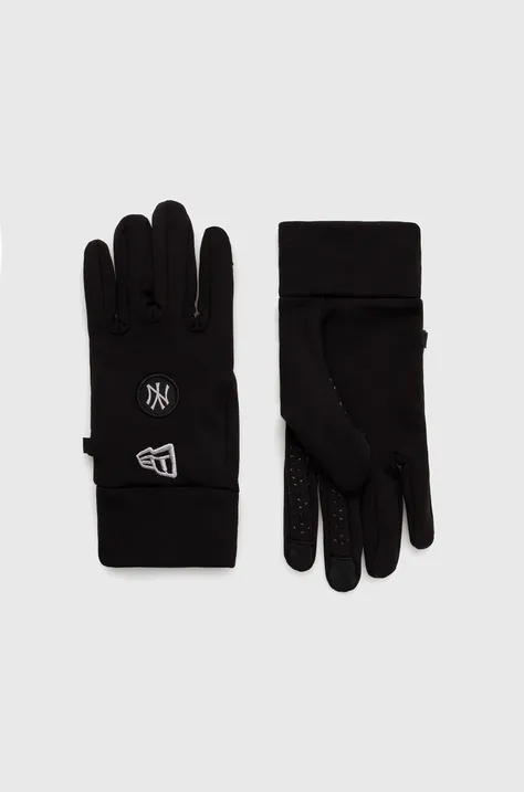 Γάντια New Era χρώμα: μαύρο, NEW YORK YANKEES