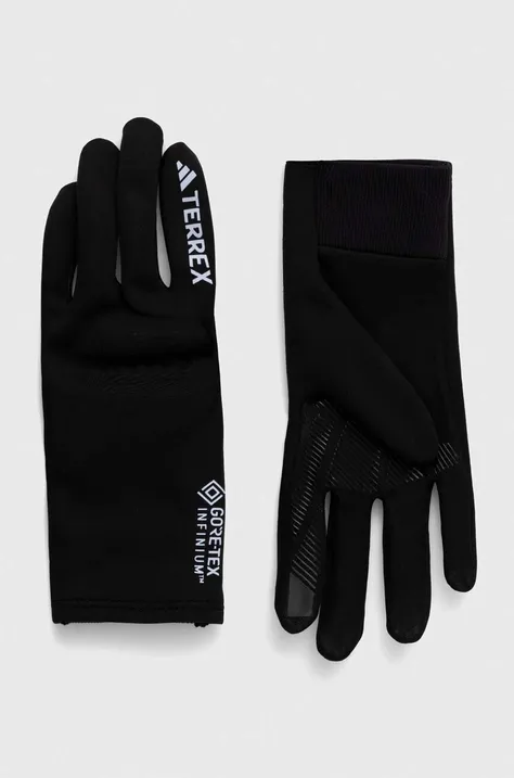 Γάντια adidas TERREX χρώμα: μαύρο