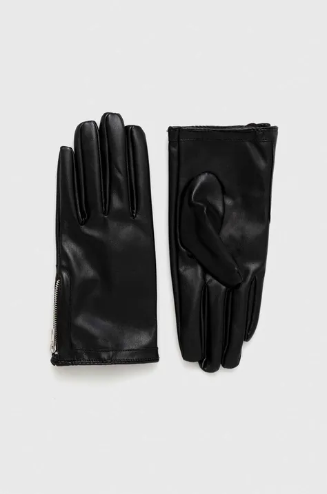 Sisley rękawiczki kolor czarny