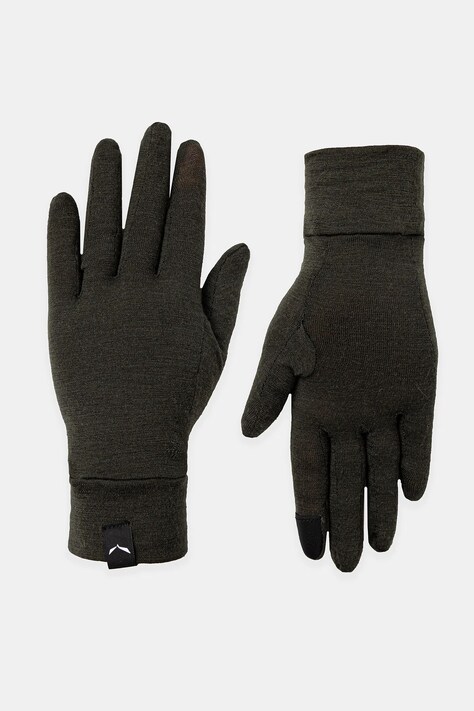 Salewa rękawiczki Cristallo Merino kolor zielony 00.0000028514