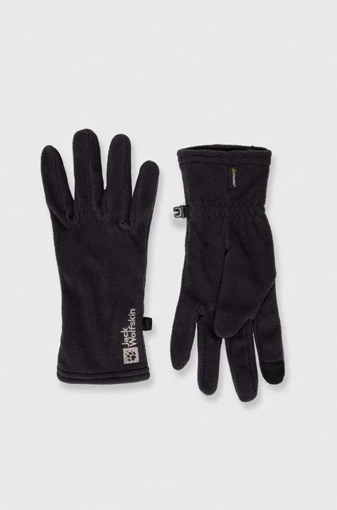 Γάντια Jack Wolfskin χρώμα: μαύρο