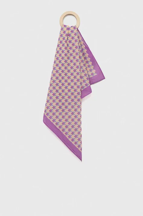 Levi's apaszka bawełniana kolor fioletowy wzorzysta