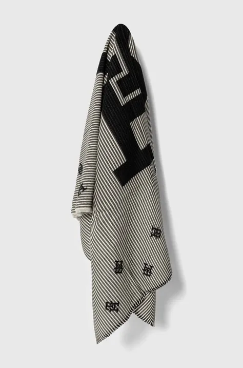 Marama s dodatkom vune Tommy Hilfiger boja: crna, s uzorkom