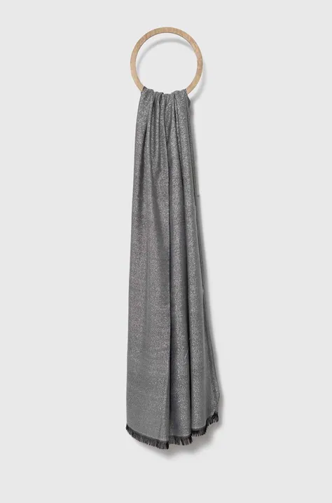 Шарф Morgan жіночий колір сірий візерунок