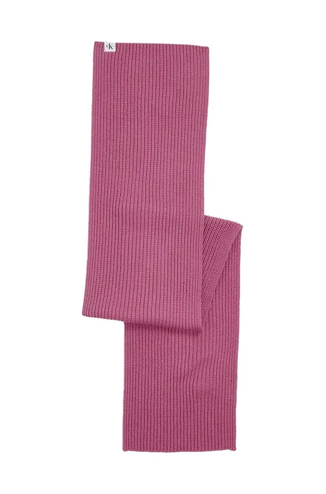 Шарф Calvin Klein Jeans колір рожевий однотонний