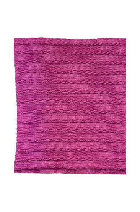 Detský šál komín Jamiks fialová farba, jednofarebný