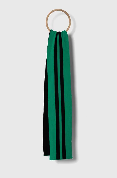 Дитячий шарф United Colors of Benetton колір зелений візерунок