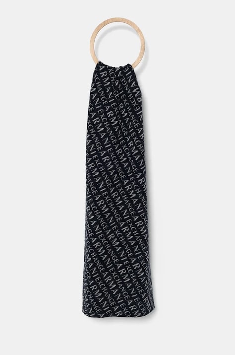 Šal Armani Exchange za muškarce, boja: tamno plava, s uzorkom, 954650 CC312