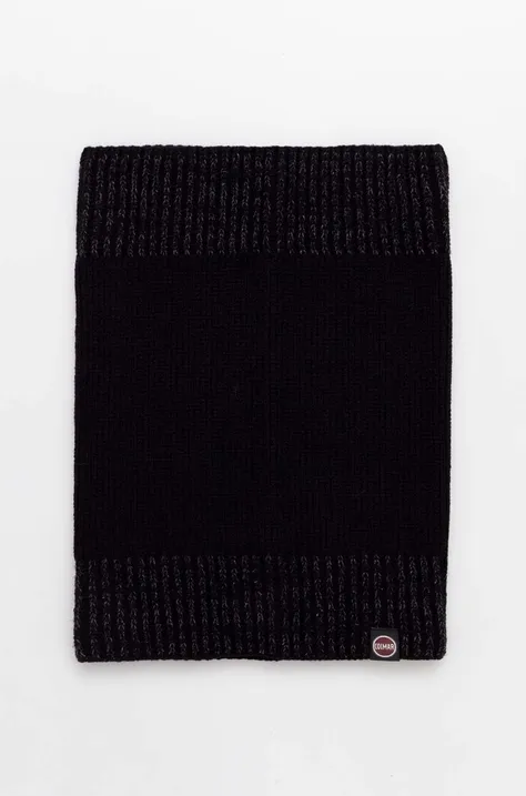 Šál komín Colmar čierna farba, jednofarebný