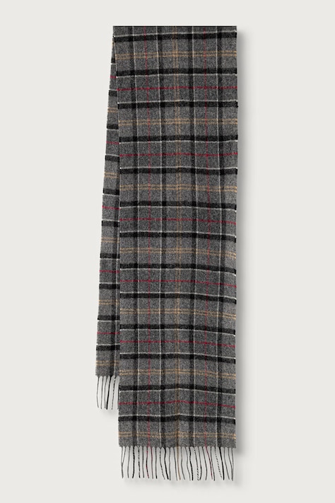 Barbour szalik wełniany szary USC0001