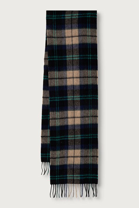 Barbour szalik wełniany zielony USC0002