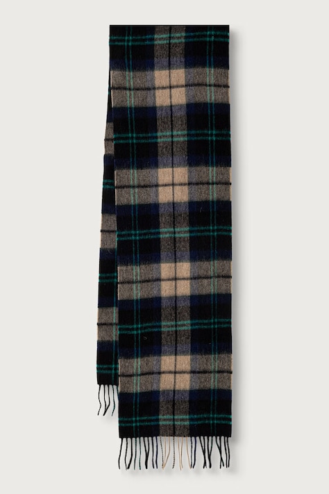 Barbour szalik wełniany zielony USC0002