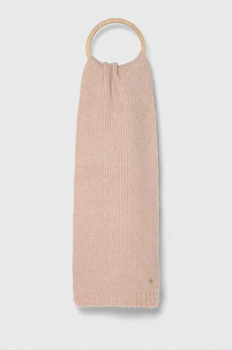 Granadilla sciarpacon aggiunta di lana colore rosa