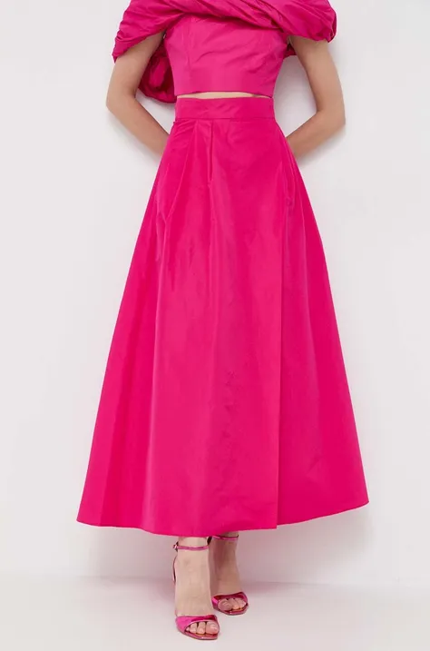 Suknja Pinko boja: ružičasta, maxi, širi se prema dolje