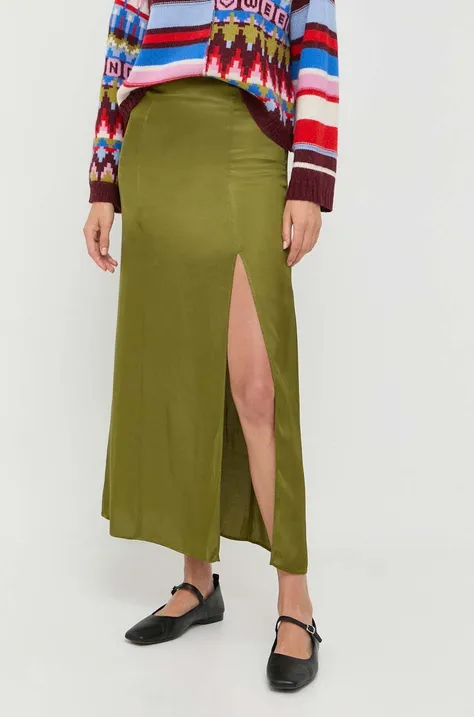 MAX&Co. spódnica kolor zielony midi prosta