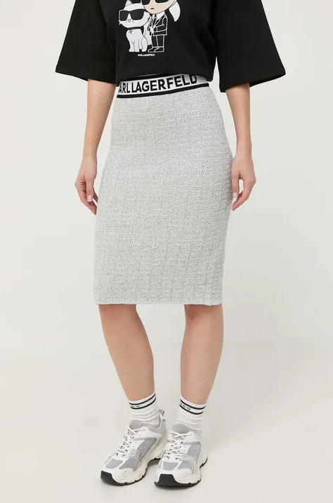 Suknja Karl Lagerfeld boja: bijela, mini, pencil