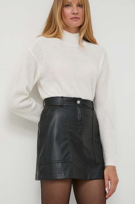 Boss Orange fusta BOSS ORANGE culoarea negru, mini, drept