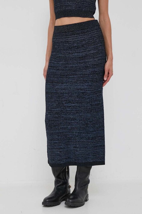 Юбка Sisley цвет синий midi карандаш