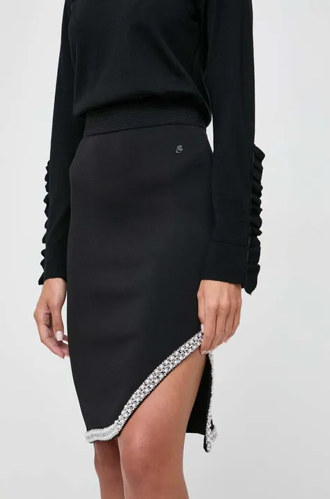 Karl Lagerfeld spódnica kolor czarny mini ołówkowa